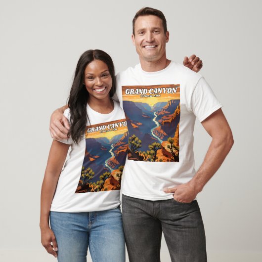 Gran Canyon National Park Illustrationsprogramm T-Shirt (Unisex)