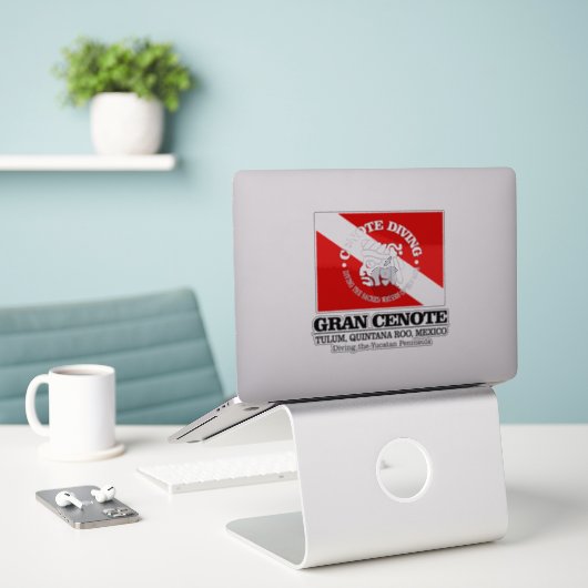 Gran Cenote (beste Höhlen) Aufkleber (Laptop auf Schreibtisch)