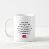 Gran Favorite Grandchild-Schrift Typografie Kaffeetasse (Links)
