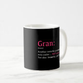 Gran Funny Definition Noun Kaffeetasse (VorderseiteRechts)