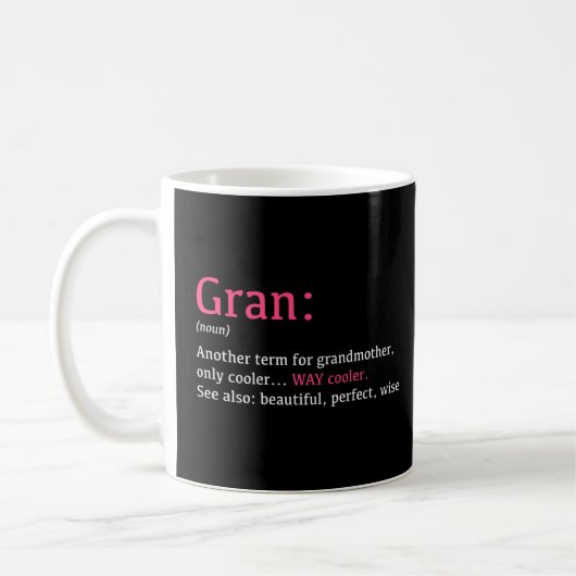 Gran Funny Definition Noun Kaffeetasse (Links)