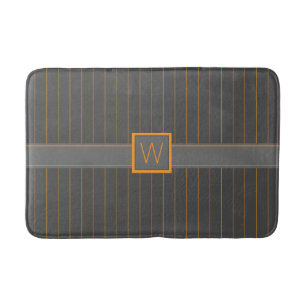 Gran mit Orange Pinstripes Bath Badematte