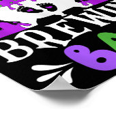 Gran Of The Brewing Baby Grandma To Be Halloween Poster (Ecke)