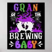 Gran Of The Brewing Baby Grandma To Be Halloween Poster (Vorne)