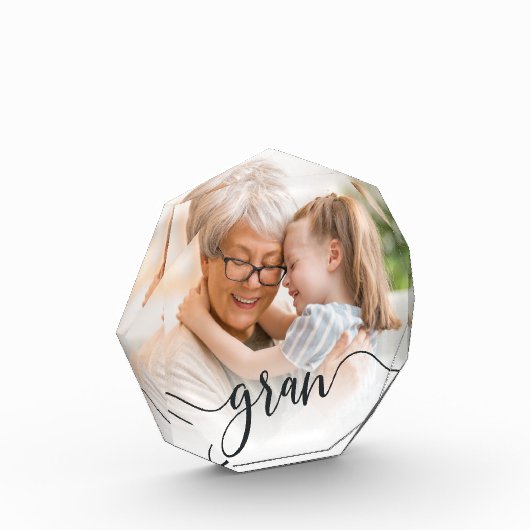 Gran | Oma Script Overlay Fotoblock (Links)