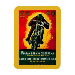 Gran Premio de Espana Vintage PosterEurope Magnet