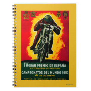 Gran Premio de Espana Vintage PosterEurope Notizblock