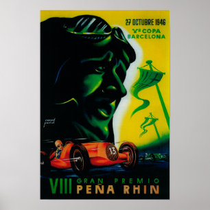 Gran Premio Pena Rhin Vintages PosterEurope Poster