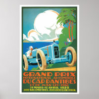 Gran Prix Automobile Vintage und Art Posters