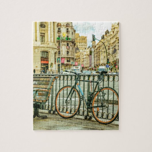Gran über Straße, Madrid, Spanien Puzzle (Vertikal)