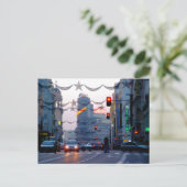 Gran Vía de Madrid en Navidad Postkarte (Stehend Vorderseite)