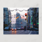 Gran Vía de Madrid en Navidad Postkarte (Vorderseite)