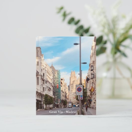 Gran Vía - Madrid Postkarte (Stehend Vorderseite)