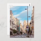 Gran Vía - Madrid Postkarte (Vorne/Hinten)