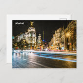 "Gran Via" Postkarte (Vorne/Hinten)