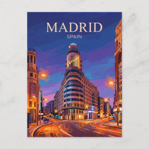 Gran Vía Spanien Postkarte
