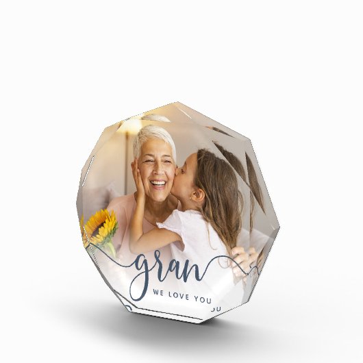 Gran We Liebe You | Oma Script Overlay Fotoblock (Rechts)