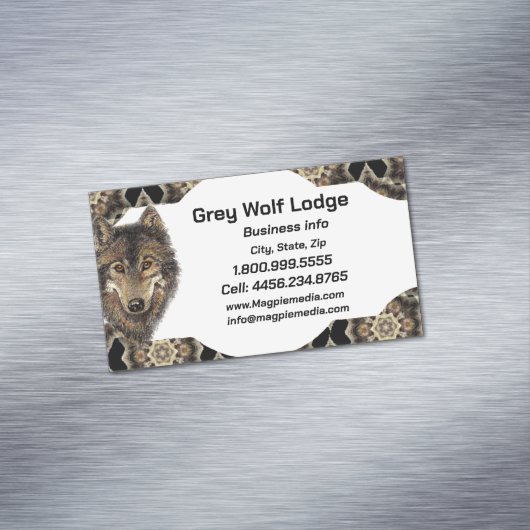 Gran Wolf Lodge Wilhelm Tell Magnetische Visitenkarte (Beispiel)