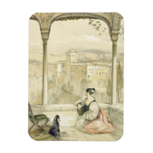 Granada (Alhambra), Platte 9 aus "Skizzen von Spai Magnet