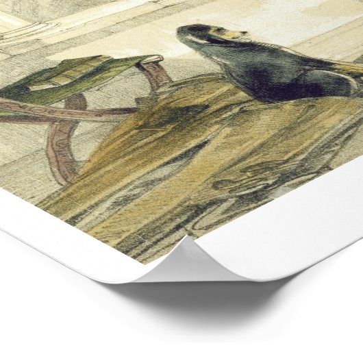 Granada (Alhambra), Platte 9 aus "Skizzen von Spai Poster (Ecke)