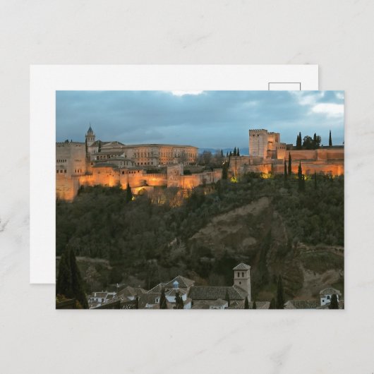 Granada Alhambra Postkarte (Vorne/Hinten)