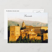 Granada alhambra postkarte (Vorne/Hinten)
