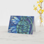 Granada and Butterfly Greeting Cards Karte (Gelbe Blume)