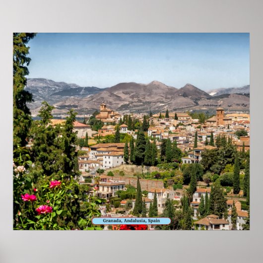 Granada, Andalusien, Spanien Poster (Vorne)