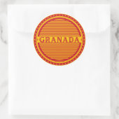 Granada City Pride Emblem – Spanish Identity Runder Aufkleber (Tasche)