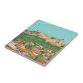 Granada Cityview Spanien Landschaftsbild Fliese (Seite)