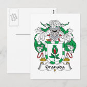 Granada Familienwappen Postkarte (Vorne/Hinten)