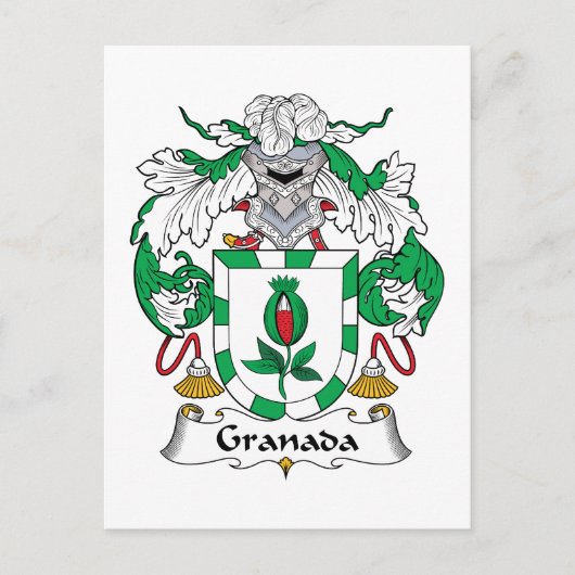 Granada Familienwappen Postkarte (Vorderseite)
