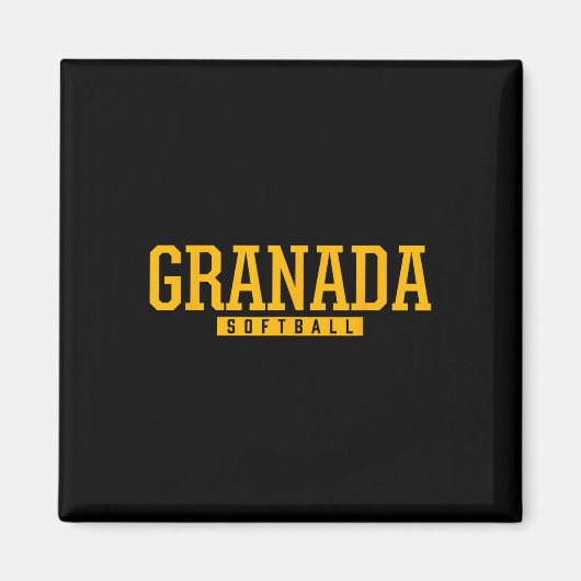 Granada High School Softball Magnet (Vorne)