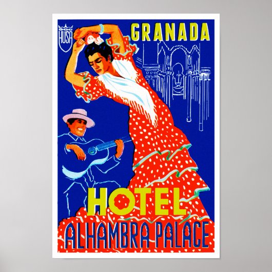 Granada Hotel Alhambra Palace Poster (Vorne)