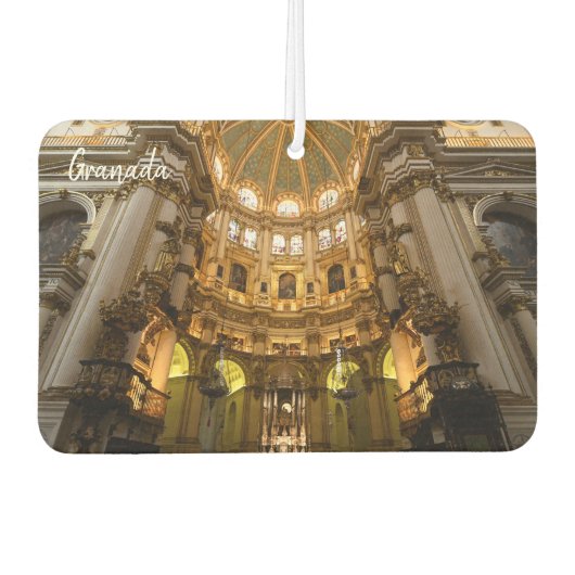 Granada Kathedrale und Alhambra - Das wahre Spanie Autolufterfrischer (Vorderseite)