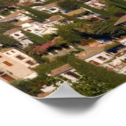 Granada Landschaftspopster Poster (Ecke)