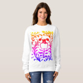 Granada motivo vegetal colorido sweatshirt (Vorne ganz)