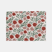 Granada: Muster der Granatäpfel Fleecedecke (Vorderseite (Horizontal))