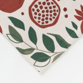 Granada: Muster der Granatäpfel Fleecedecke (Ecke)