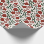 Granada: Muster der Granatäpfel Geschenkpapier (Ecke)