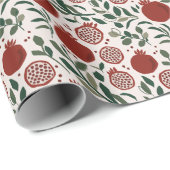Granada: Muster der Granatäpfel Geschenkpapier (Rolleneckpunkt)