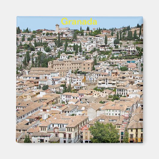 Granada. Panorama von Albaicin Magnet (Vorne)