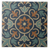 Granada Petals – Moorish Blossom Tile Design Fliese (Vorderseite)