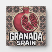 Granada Spain Pomegranate Sticker Fotoplatte (Vorderseite)