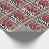 Granada Spain Pomegranate Sticker Geschenkpapier (Ecke)