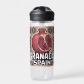 Granada Spain Pomegranate Sticker Trinkflasche (Vorderseite)