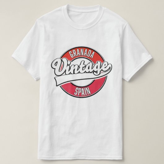 Granada Spain Vintages Logo T-Shirt (Design vorne)