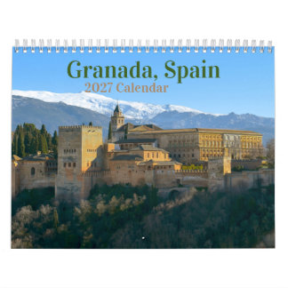 Granada, Spanien 2027 Kalender