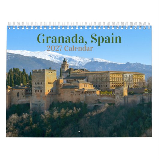 Granada, Spanien 2027 Kalender (Titelbild)