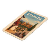 Granada Spanien Alhambra Illustration Reise Kunst Magnet (Linke Seite)